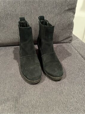 UGG Black Suede Chelsea Ankle Boots